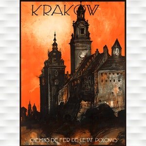Krakow Poland - Travel Poster