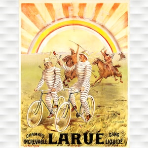 LARUE Vintage Bicycle Poster