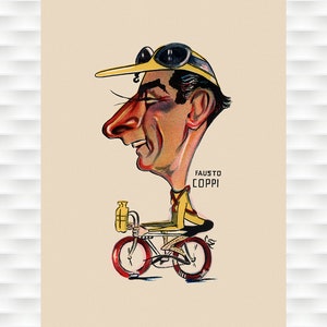Fausto Coppi Giro d&#39;Italia 1949 Vintage Bicycle Poster