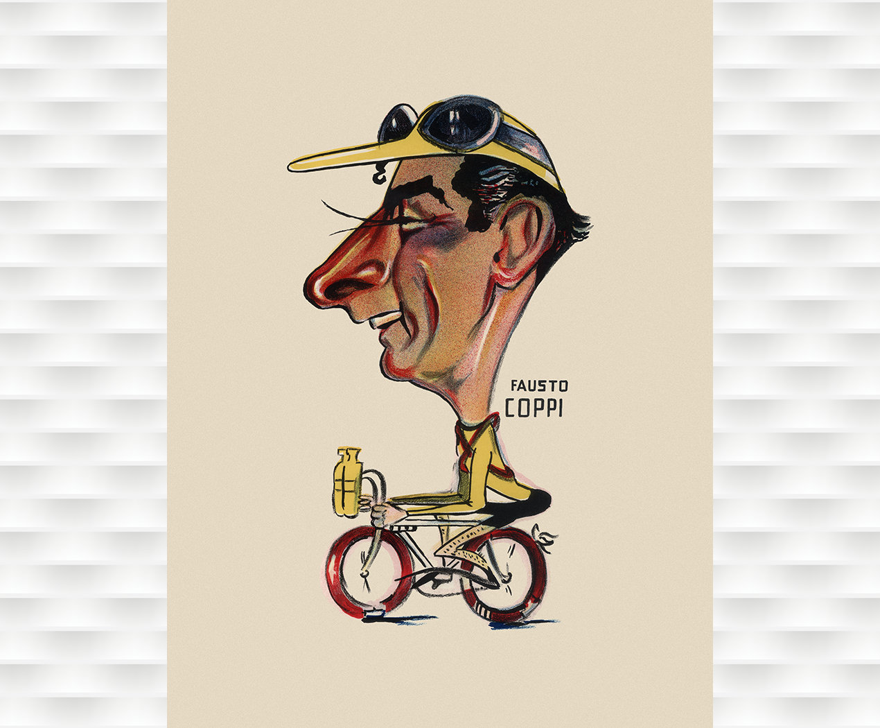 Fausto Coppi Giro D'italia 1949 Poster Vintage Bicycle | Etsy
