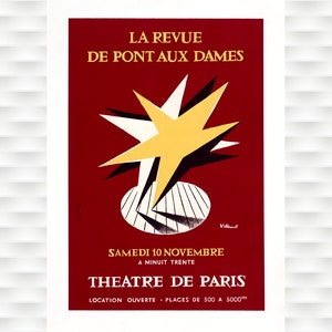 Theater de Paris Vintage Poster - Villemot
