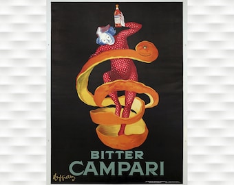 Cartel vintage amargo Campari - Cappiello Póster