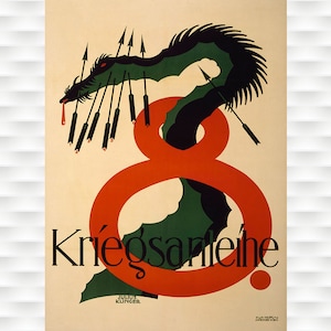 Kriegsanleihe World War 1 Propaganda Poster
