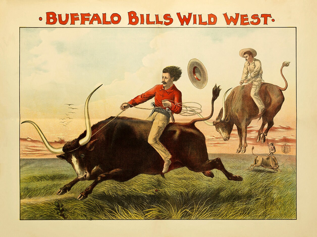 Buffalo Bills Wild West Vintage Poster - Etsy