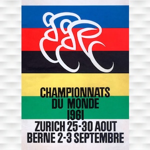World Championships 1961 Bicycle Poster