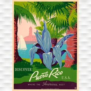 Puerto Rico Travel Poster