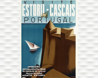 Portugal Vintage Travel Poster