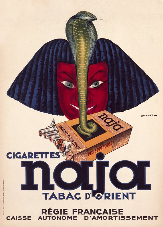 【限定セット】エスコルタ 掲載10ページセット(ポスターサイズ) Naja Cigarette Poster - Etsy
