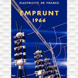 Emprunt 1966 Electricité française Poster