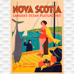 Nova Scotia Travel Poster