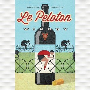 Le Peloton Winery Poster