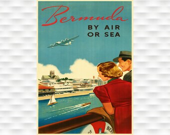 Póster de viaje de Bermudas