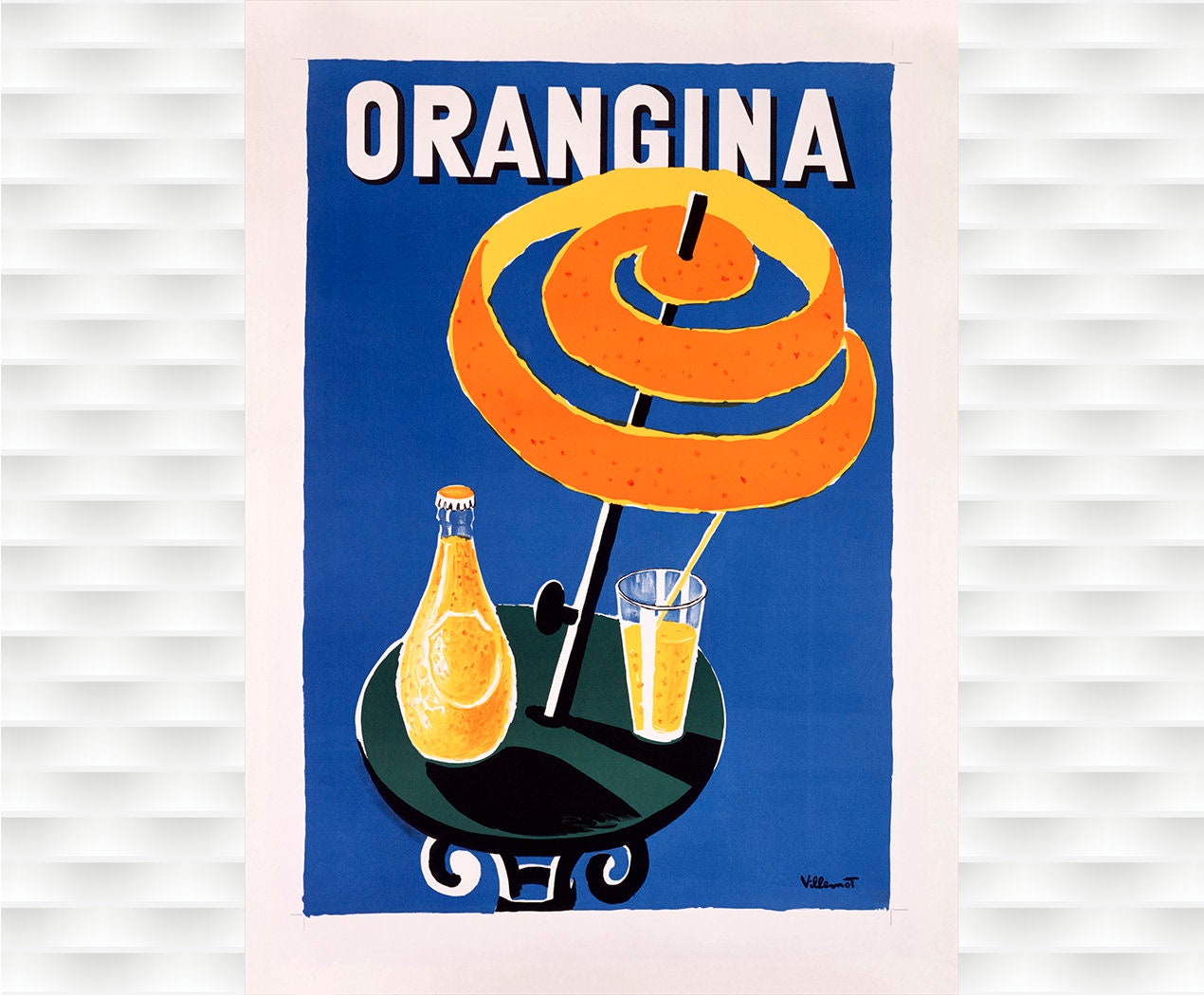 ヴィユモ　オランジーナvillemotORANGINA ビンテージポスター Orangina - Vintage Poster Prints by Villemot - Etsy