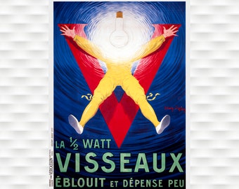 Visseaux Lightbulb Poster Print Art French Poster Wall Art  Birthday Gift Christmas gift