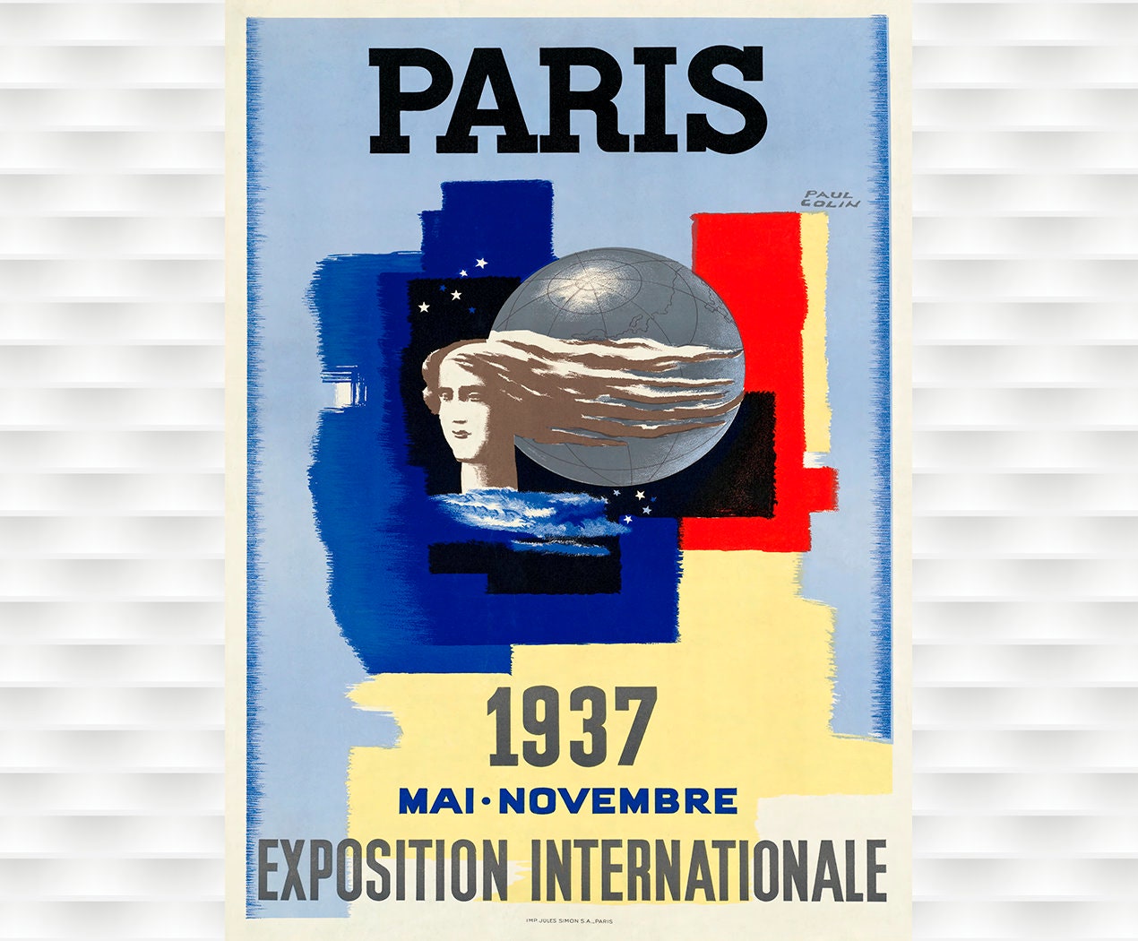 『モン・パリ』特大ポスター フランス ヴィンテージ映画ポスター il_fullxfull.3361990808_ih4g.jpg