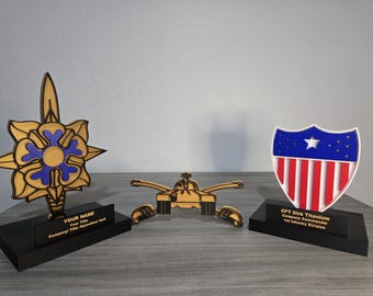 Personalized US Army Branch Insignia Plaque | Military Graduation, PCS/ETS Gifts