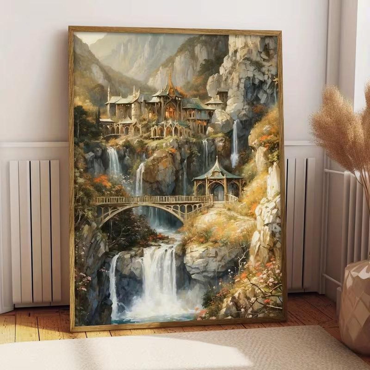 Elvish Rivendell High Fantasy Lotr Poster - Matte Print Poster