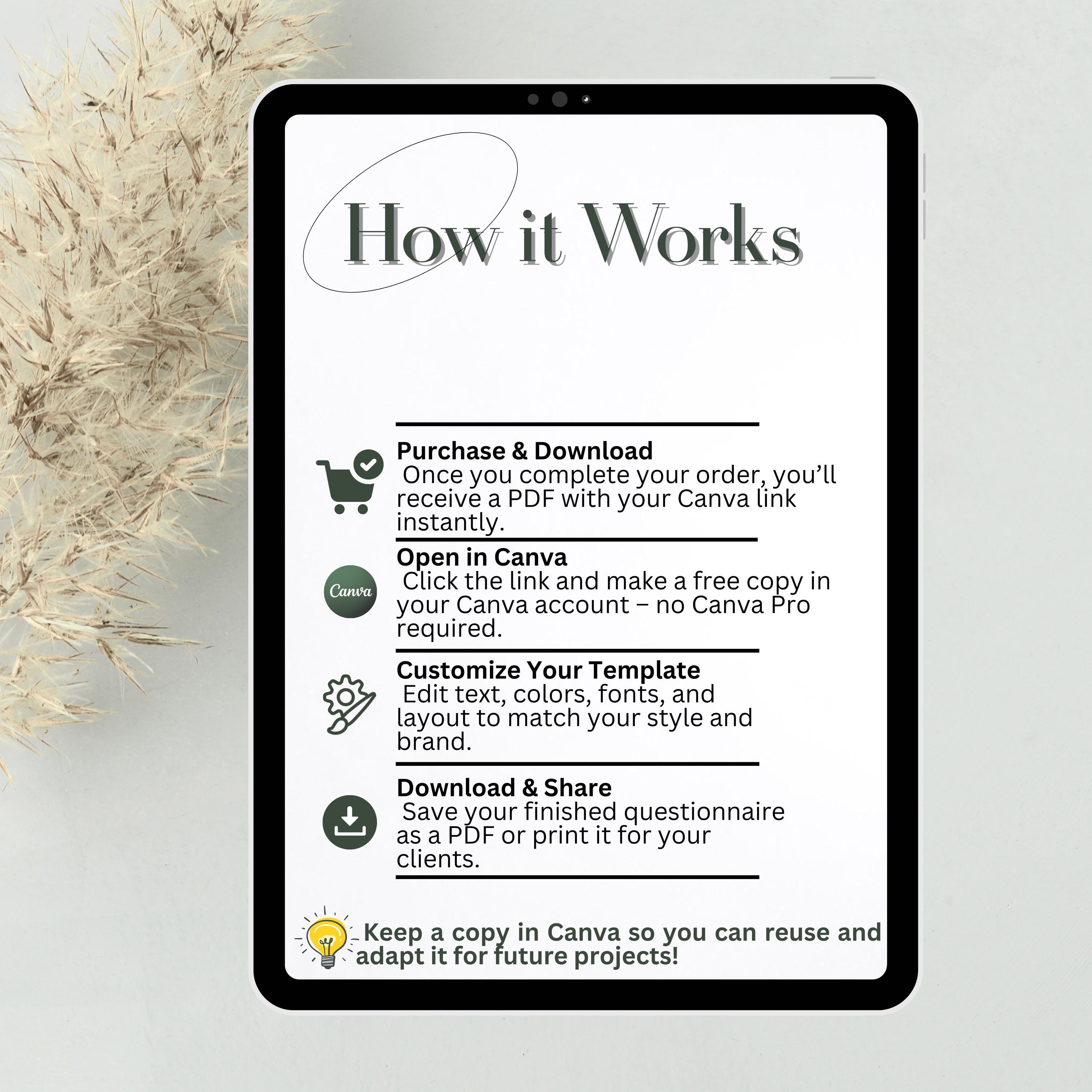 Interior Design Client Questionnaire Template: Editable Canva Form - Etsy