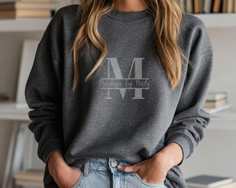 Gildan 18000 Charcoal Grey Sweatshirt Mockup | Digital Download | Neutral Sweater Mock-up