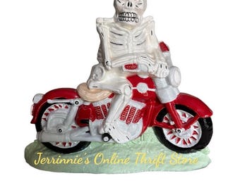 Hand Crafted Painted Ceramic Skeleton 20 Yrs Old One Of A Kind