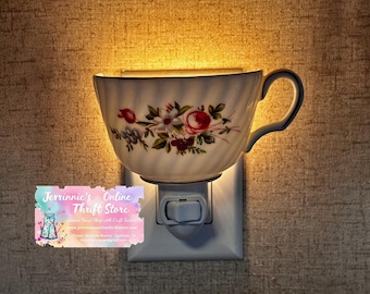 Minton Marlow Teacup Night Light Set 2 Piece Set