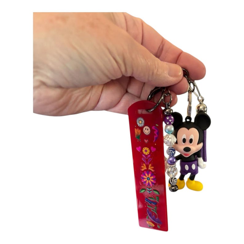 Mickey Mouse Handmade Mini Tumbler Keychain afbeelding 2