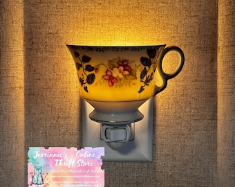 Royal Sealy Teacup Night Light Set 2 Pieces