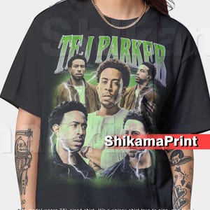 Tej Parker Fan T-Shirt, Action Movie Graphic Shirt, Unisex Car Movie Shirt