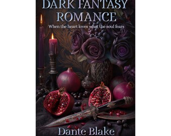 Premade Dark Fantasy Romance eBook Cover | Pomegranates & Dagger| KDP-Ready | Title/Author Custom