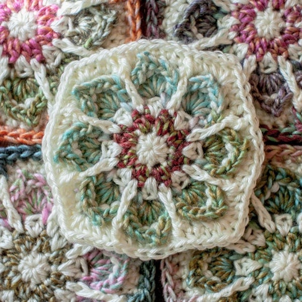 Winter Flower Granny crochet pattern