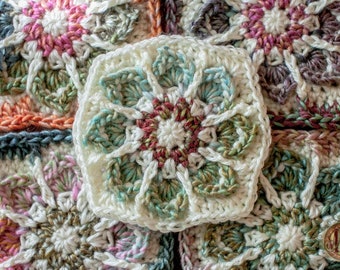 Winter Flower Granny crochet pattern