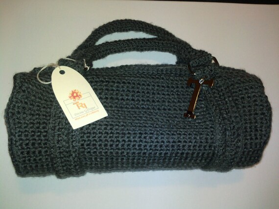 crochet duffle bag