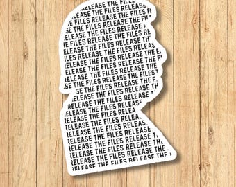 Sticker politique « Release the Files » : sticker militant militant