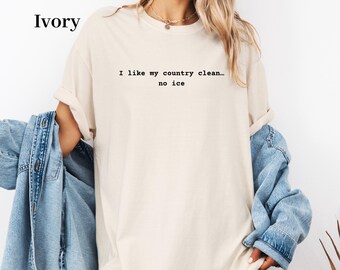 T-shirt anti-ICE pro-immigration : t-shirt teint en pièce pour protestation politique