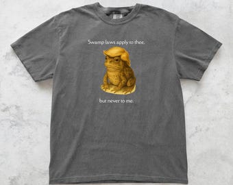 T-shirt politique Trump Toad : T-shirt pour militant de la résistance