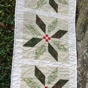 Evergreen Blooms Quilt Pattern: Easy DIY PDF Download (25” x 67″)