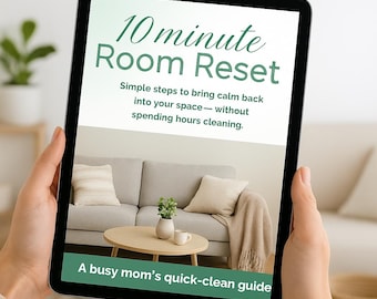 Room-Reset-Anleitung: Checkliste & Routine für die Reinigung (Digitaler Download)