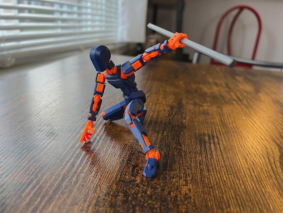 Dummy Jointed Figure fidget 3D printing STL and 3mf files