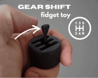 Juguete antiestrés con palanca de cambios en miniatura / Archivo para impresora 3D
