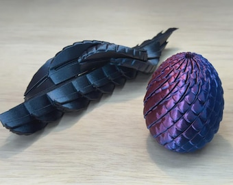 STL/3MF -- Juguete antiestrés con forma de huevo de dragón