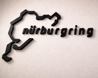 Decoración de pared con maqueta de la pista de Nürburgring