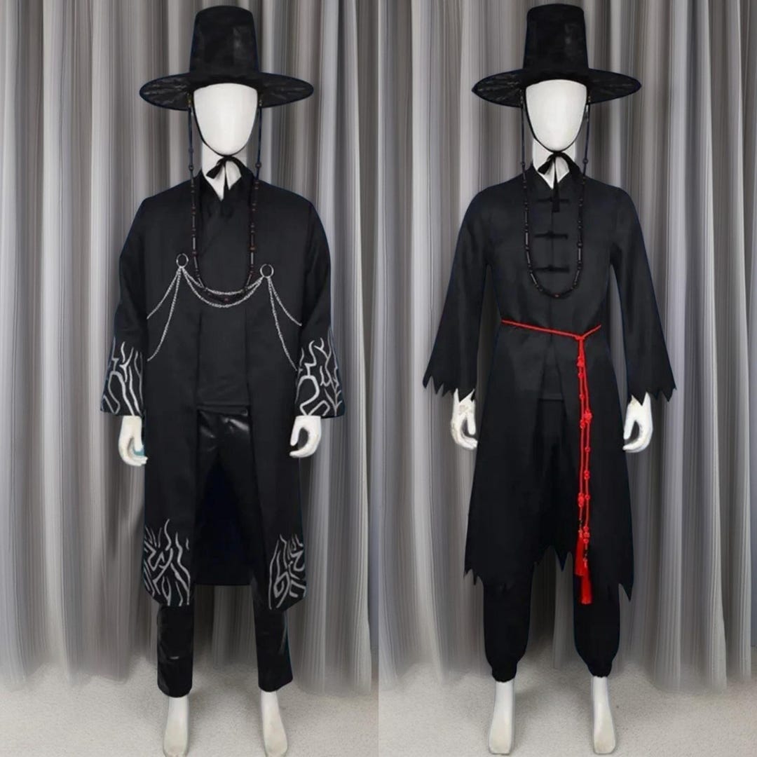 Kpop Demon Hunters Saja Boys Jinu Cosplay Costume Uniform Set Includes