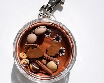 Mini Pan Dulce Shaker | Mexican Bakery Charm | Concha & Pastry Miniature | Cute Food Keychain