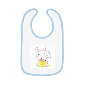 Cute Bunny Baby Bib, Infant Feeding Bib, Easter Gift, Cute Baby Accessories, Newborn Shower Gift