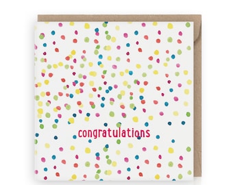 CONGRATULATIONS CARD, Congrats Cards For GRADUATION, Wedding, Birthday, Anniversary, And Engagement, Gift For Your Loved Once