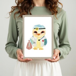 Carte géante Get Well Soon pour enfants, carte mignonne oiseau, carte hôpital