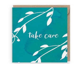 Take Care SYMPATHY GREETING CARD, Beautiful Unique Card For Sorry For The Loss, Condolence Thinking Of You, Grief For Your Loved Once