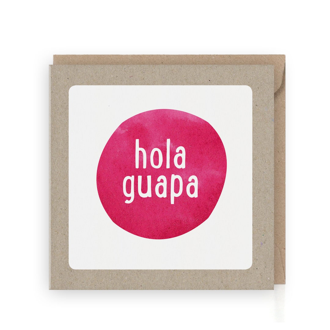 Hola Guapa Greeting Card Etsy