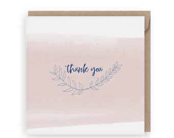 Thank you card, greeting card, thanks, eco-friendly, low footprint, thank you cards