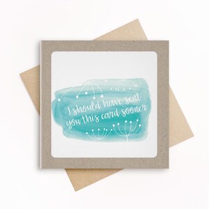 Cartão de felicitações para ocasiões especiais – Quebre o silêncio – Impressão colorida – Papel ecológico de 300 g/m² – Envelope Kraft – 14,8 x 14,8 cm